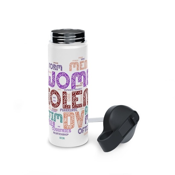 Domestic Violence Tumbler, Wrap, Domestic Violence Wrap, 18oz Tumbler Wrap - Picture 5 of 9